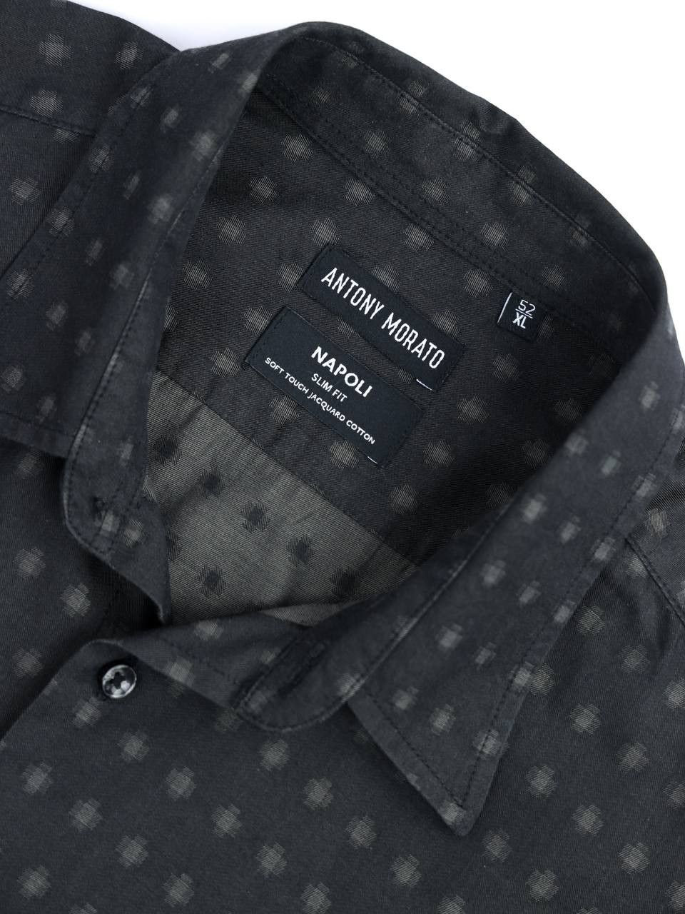 Antony Morato ANTONY MORATO Slim fit jacquard cotton shirt Size US XL / EU 56 / 4 - 8 Thumbnail