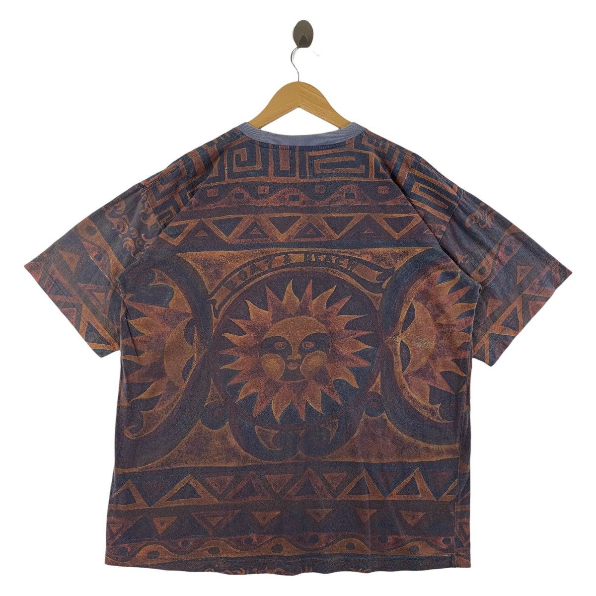 Vintage Vintage BOAT BEACH SURFING Abstract Fullprint Design T-Shirt Size US XL / EU 56 / 4 - 4 Thumbnail