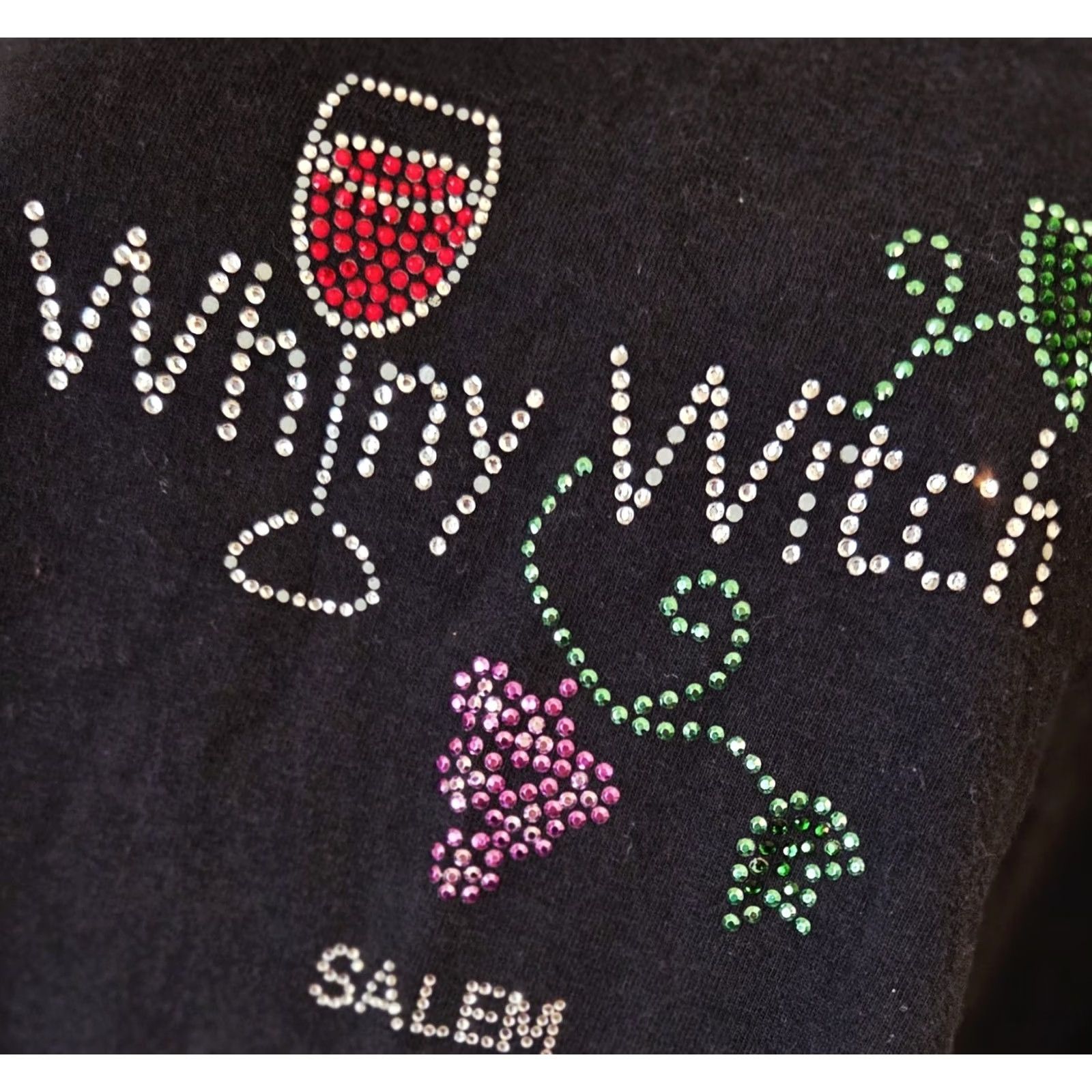 Gildan Gildan Black Salem Mass Souvenir T Shirt Whiny Witch Studded 2XL Women’s Casual Short Sleeve Crew Neck Plus Size Size XXL / US 16-18 / IT 52-54 - 2 Thumbnail