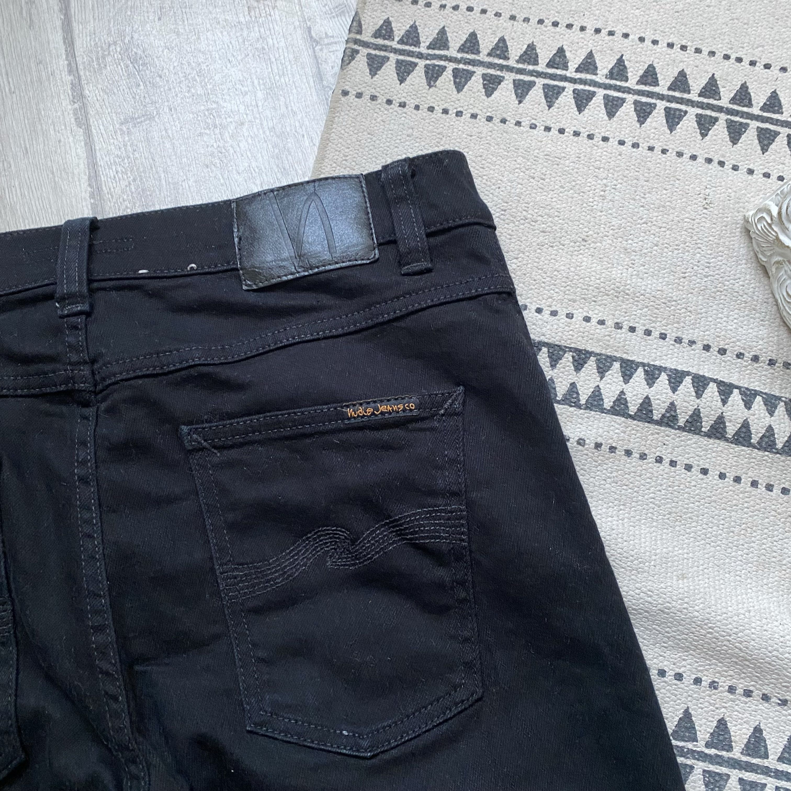 Nudie Jeans Nudie Jeans Black Denim slim pants Stretch Size US 31 - 12 Thumbnail