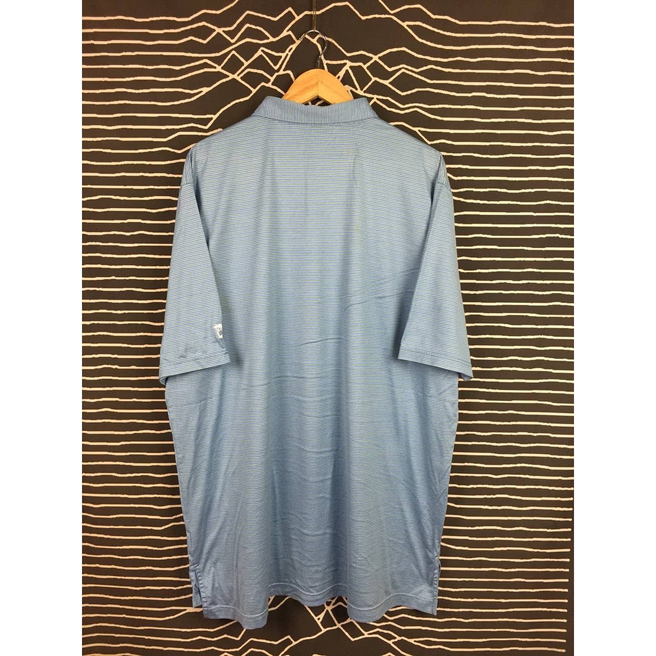 Peter Millar × Vintage Peter Millar Crown Golf Performance Striped Polo Tee Size US XXL / EU 58 / 5 - 8 Thumbnail
