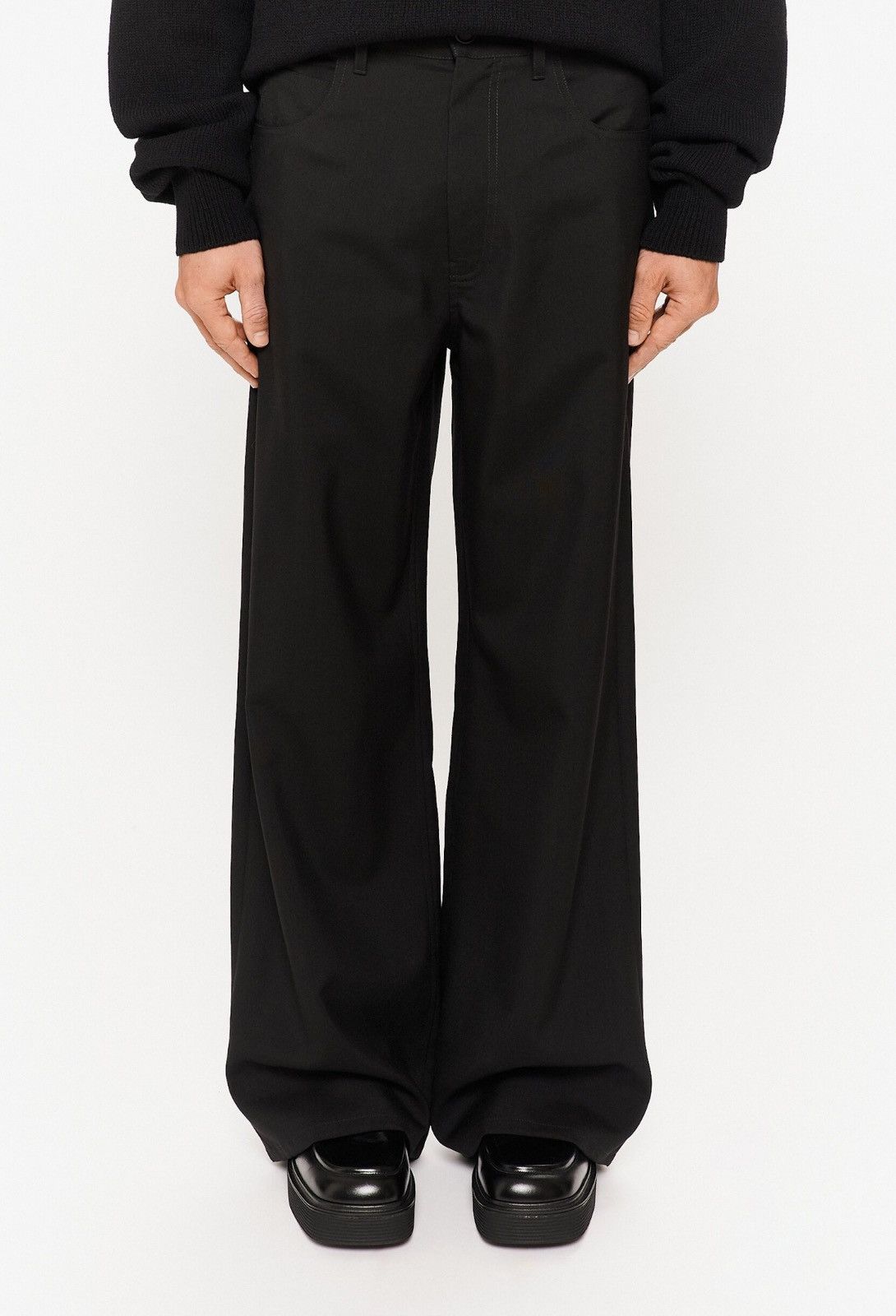 Marni Last Size Marni Woolen Flared Black Pants Size US 36 / EU 52 - 1 Thumbnail