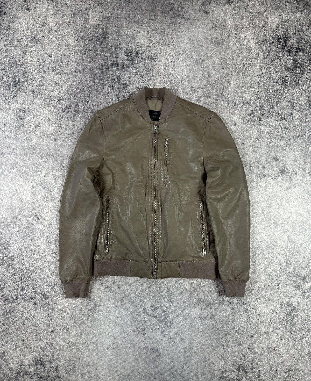 Allsaints Allsaints Leather Jacket Streetwear Rare Causal USA Style S Size US S / EU 44-46 / 1 - 1 Thumbnail