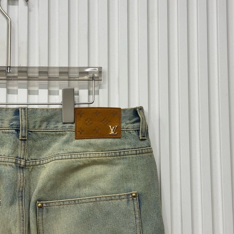 Louis Vuitton Louis Vuitton Old flocked jeans 2505-Nextarrow Size US 33 - 3 Thumbnail