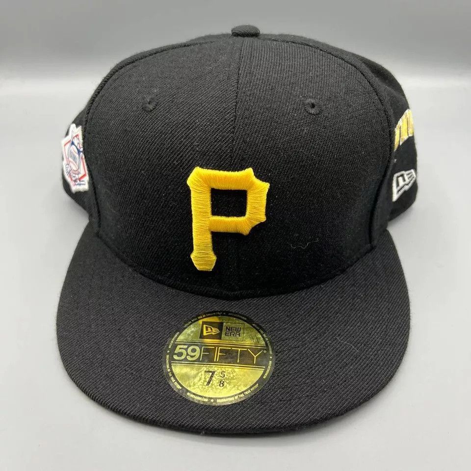 New Era Pittsburgh Pirates Hat Men 7 5/8 59Fifty New Era MLB Fitted Size ONE SIZE - 2 Thumbnail