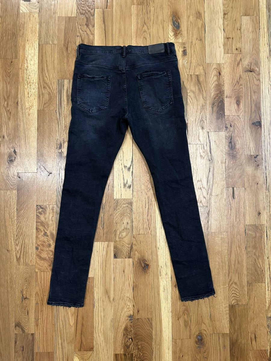 Purple Brand Purple Brand Knee Hole Black Denim Jeans Size 34 Size US 34 / EU 50 - 2 Thumbnail