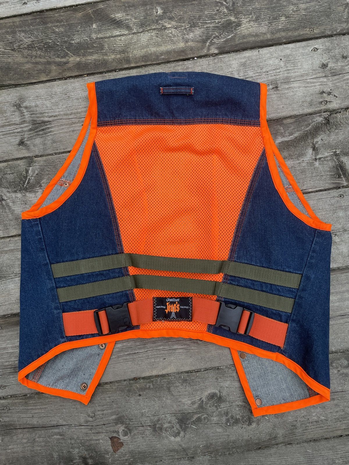 Jean Paul Gaultier Vintage Jean Paul Gaultier Jeans Jacket Vest Mesh Medium Size M / US 6-8 / IT 42-44 - 10 Thumbnail