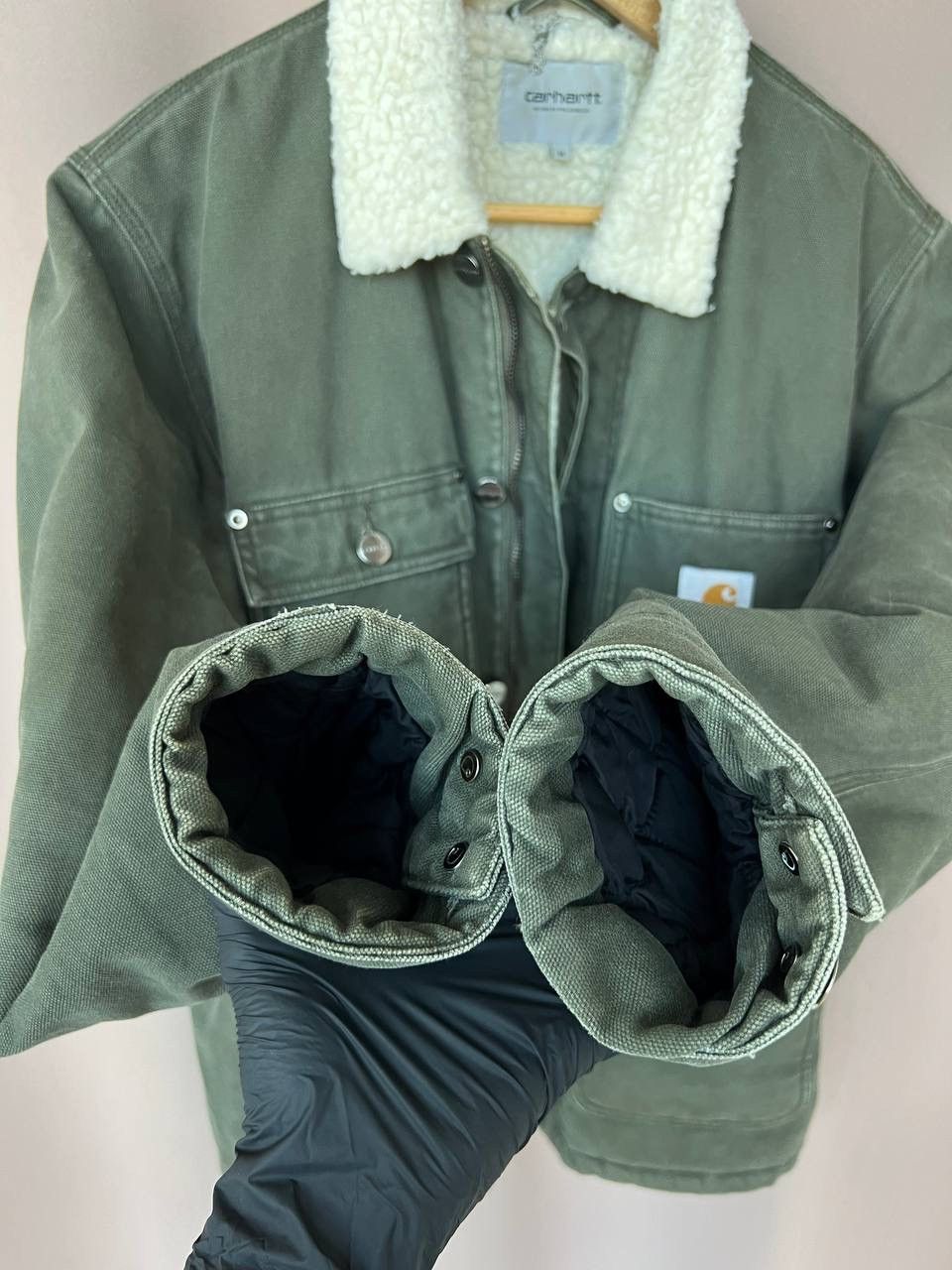 Carhartt Carhartt Men's Denim Fairmount Coat Sherpa Lined Size M Size US M / EU 48-50 / 2 - 19 Thumbnail