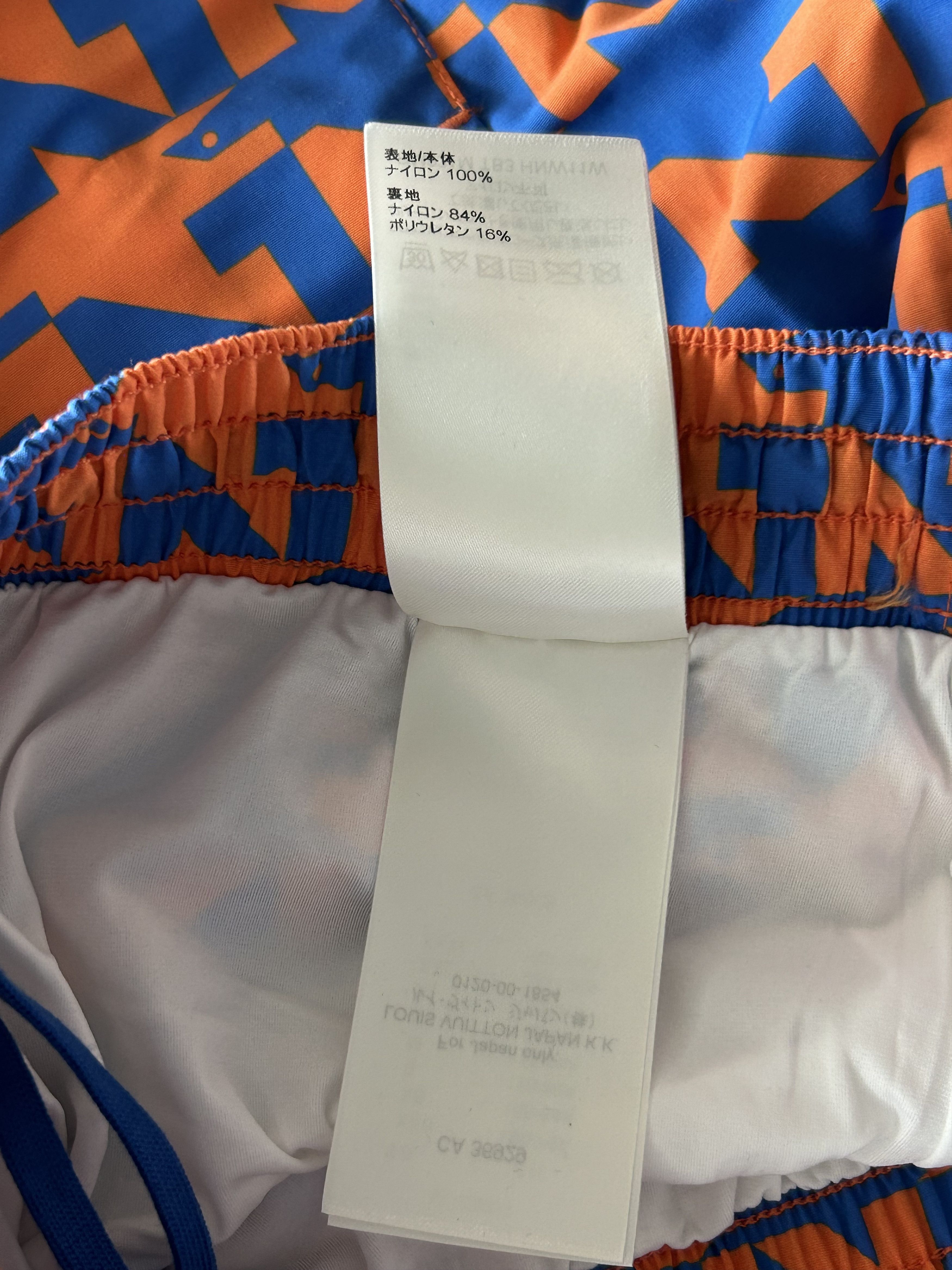 Louis Vuitton Louis Vuitton Blue & Orange Dove Print Swimshorts Size US 30 / EU 46 - 6 Thumbnail