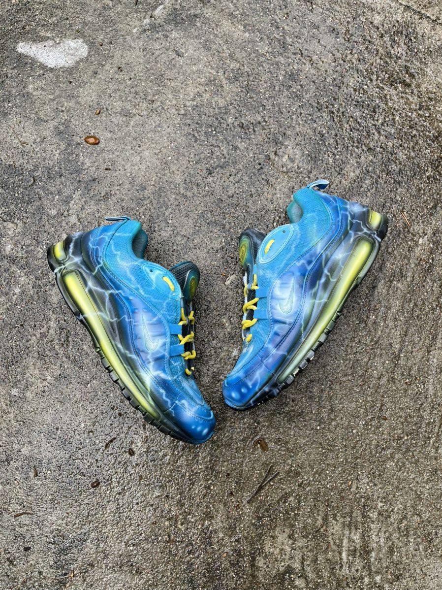 Nike × Vintage Vintage Nike Air Max 98 Custom Lightning Size US 8 / EU 41 - 6 Thumbnail