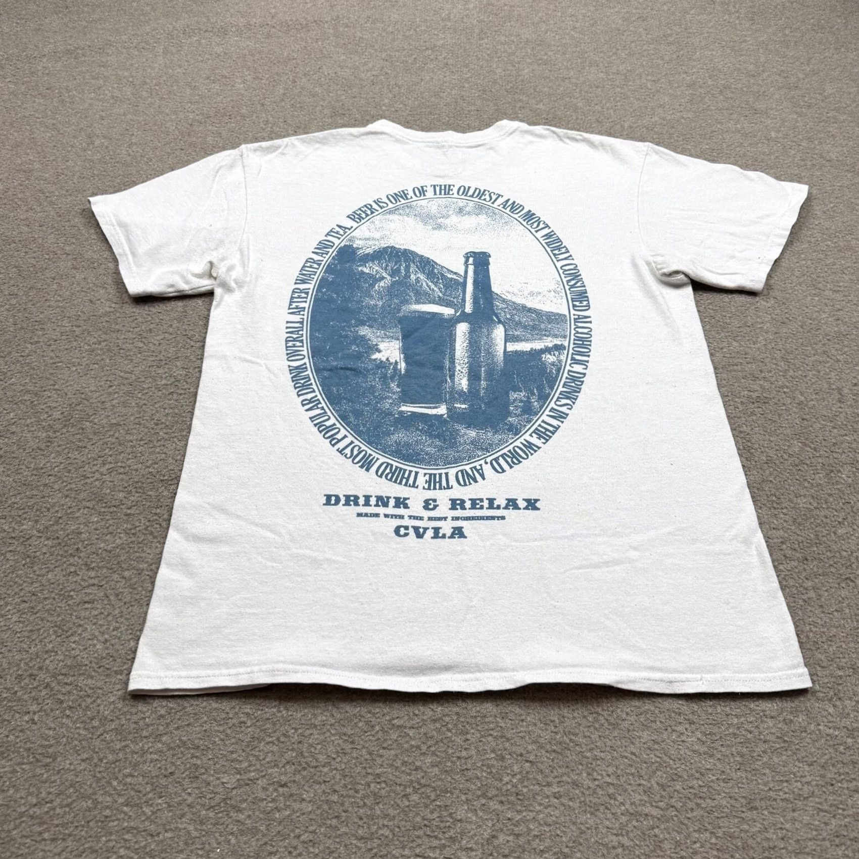 Vintage CVLA Mens Shirt White M Short Sleeve Logo Crew Neck Tee Size US M / EU 48-50 / 2 - 4 Thumbnail