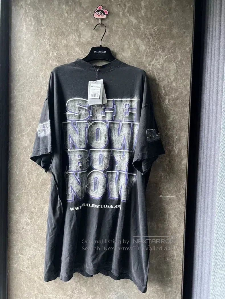 Balenciaga Balenciaga Washed Diamond Short Sleeve. Size US L / EU 52-54 / 3 - 1 Thumbnail