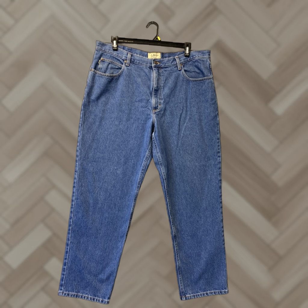 Vintage LL Bean Jeans Adult 40x30 Denim Blue Cotton Regular Mens Size US 40 / EU 56 - 1 Thumbnail