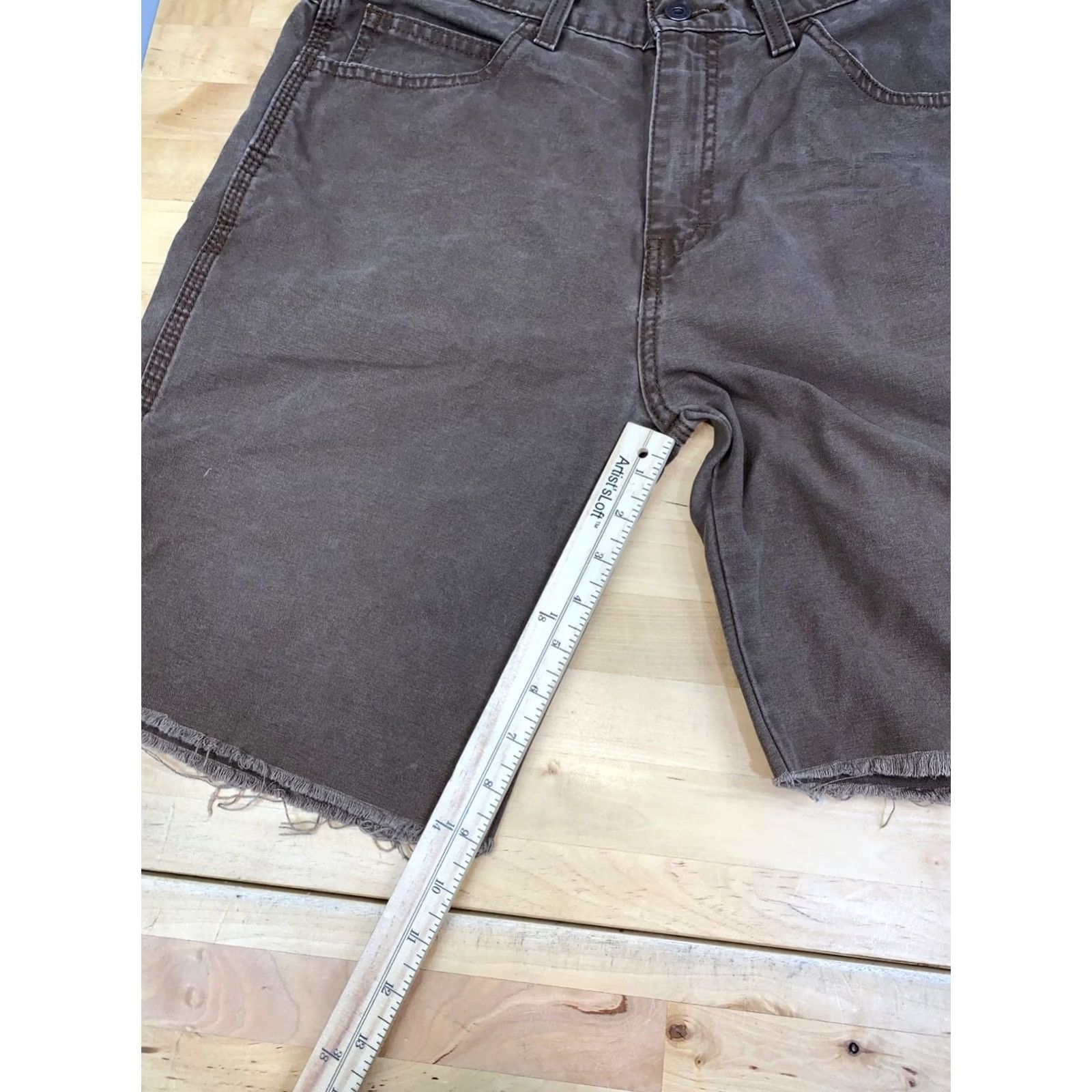 Dickies Dickies Relaxed Fit Cut Off Shorts Men 34x9 Brown Carpenter Utility 13264 Size US 34 / EU 50 - 7 Thumbnail