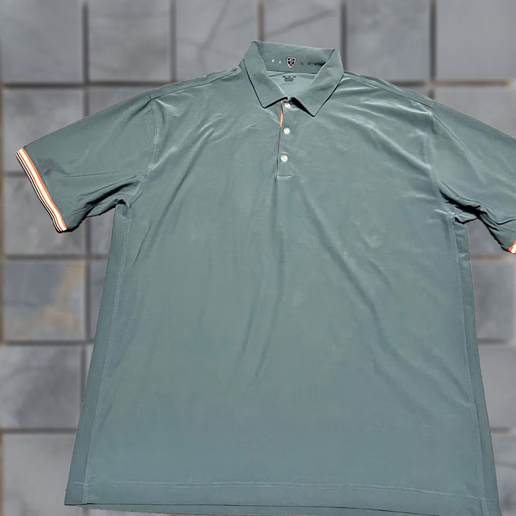 Nike Nike Golf Polo Shirt XL Mens Green Performance Striped Cuff Size US XL / EU 56 / 4 - 1 Thumbnail
