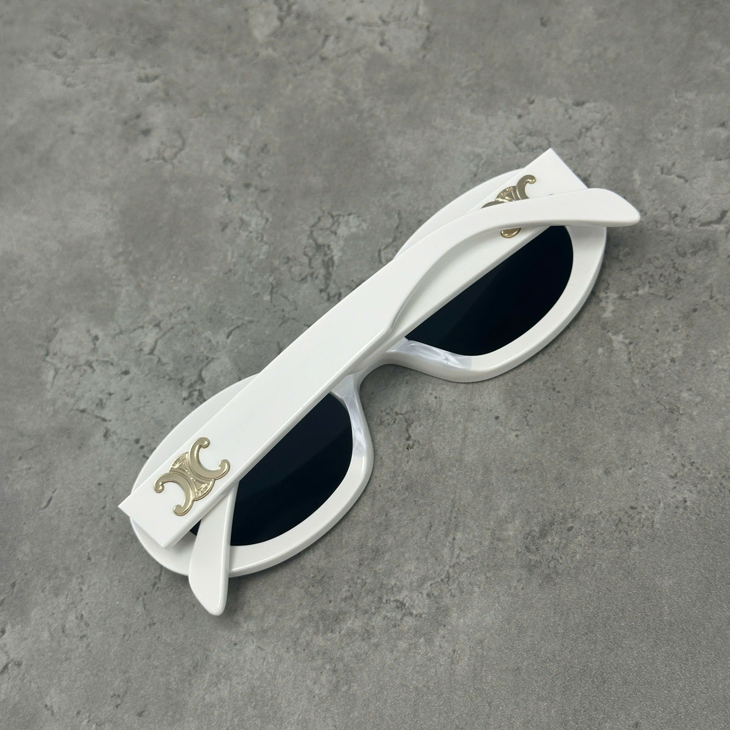 Celine CELINE Oval Sunglasses WHITE Size ONE SIZE - 3 Thumbnail