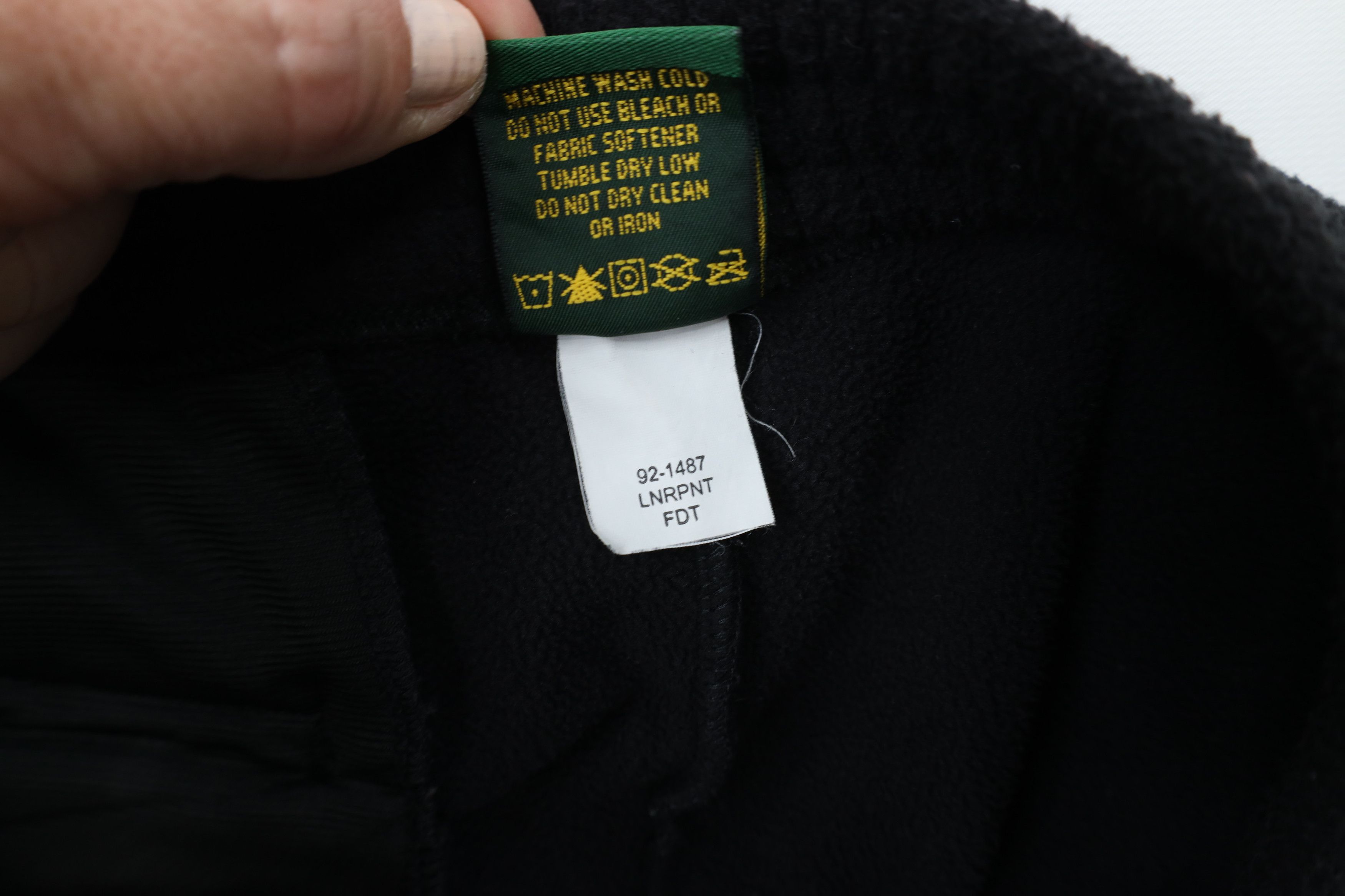 Cabelas × Vintage Vintage 90s Cabelas Cuffed Fleece Joggers Pants Black Size US 36 / EU 52 - 7 Thumbnail