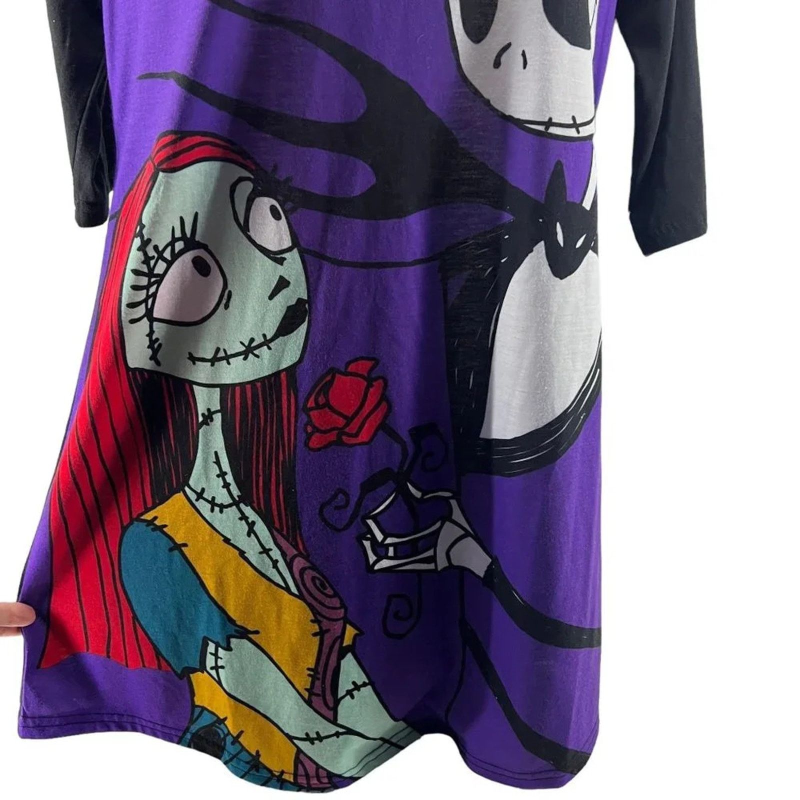 Disney Disney Nightmare Before Christmas Women's 3/4 Sleeve Dorm S Size ONE SIZE - 2 Thumbnail