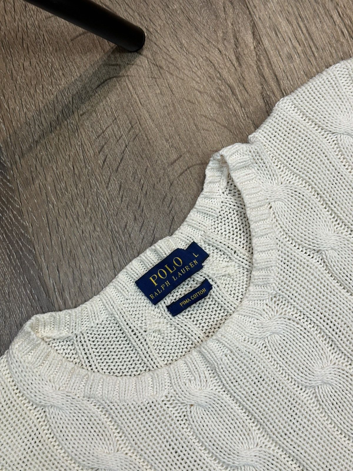 Polo Ralph Lauren Polo Ralph Lauren Cable Knit Sweater Size L / US 10 / IT 46 - 4 Thumbnail