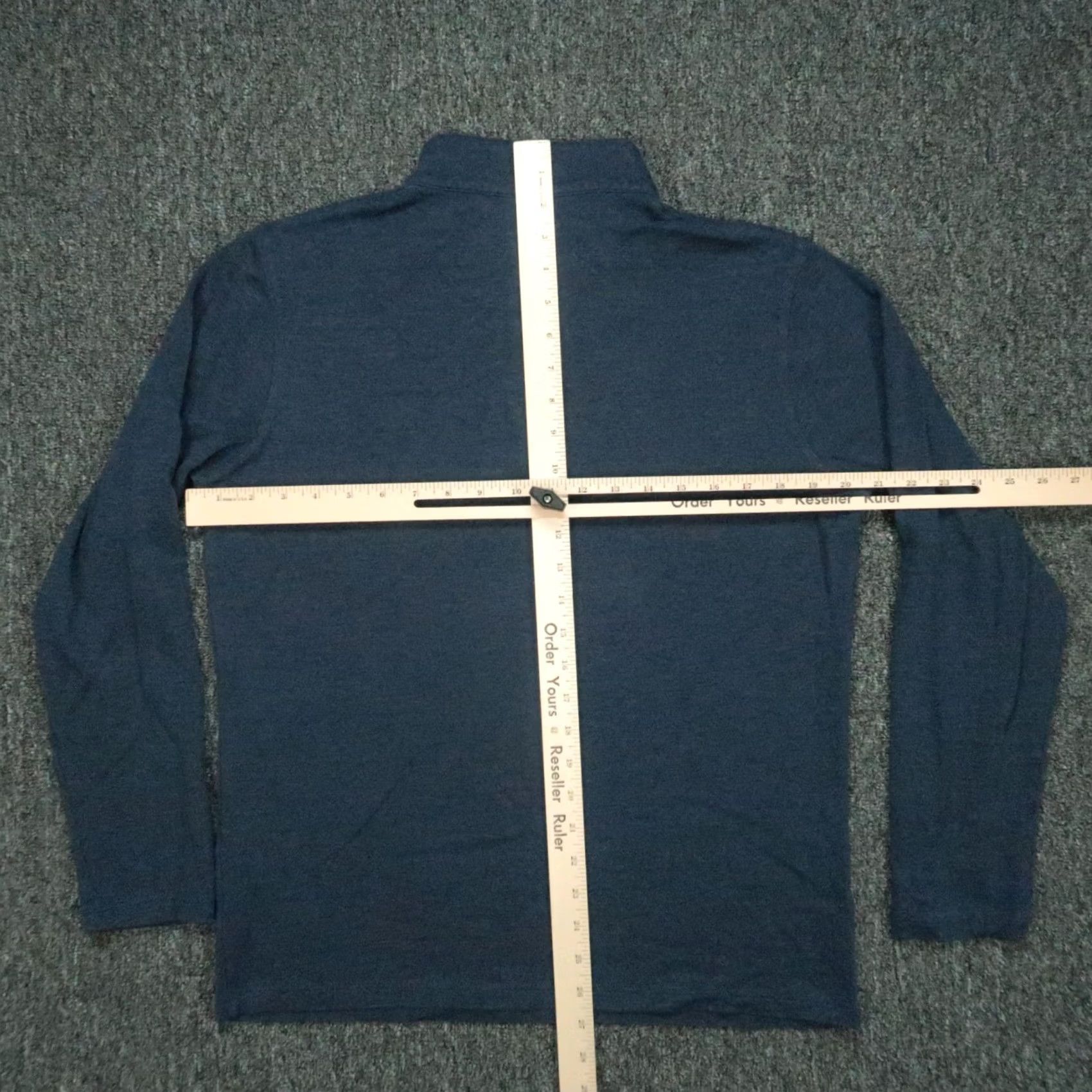 Mizzen+Main Mizzen+Main Sweater Men Medium Blue Quarter Zip Long Sleeve Pullover Jumper Size US M / EU 48-50 / 2 - 5 Thumbnail