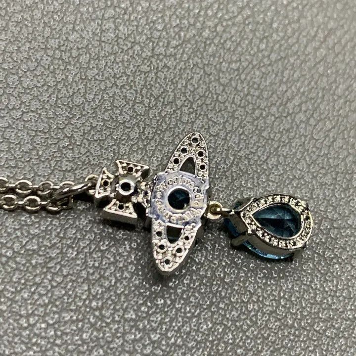 Vivienne Westwood Vivienne Westwood Ismene Blue Pendant Necklace Size ONE SIZE - 2 Thumbnail