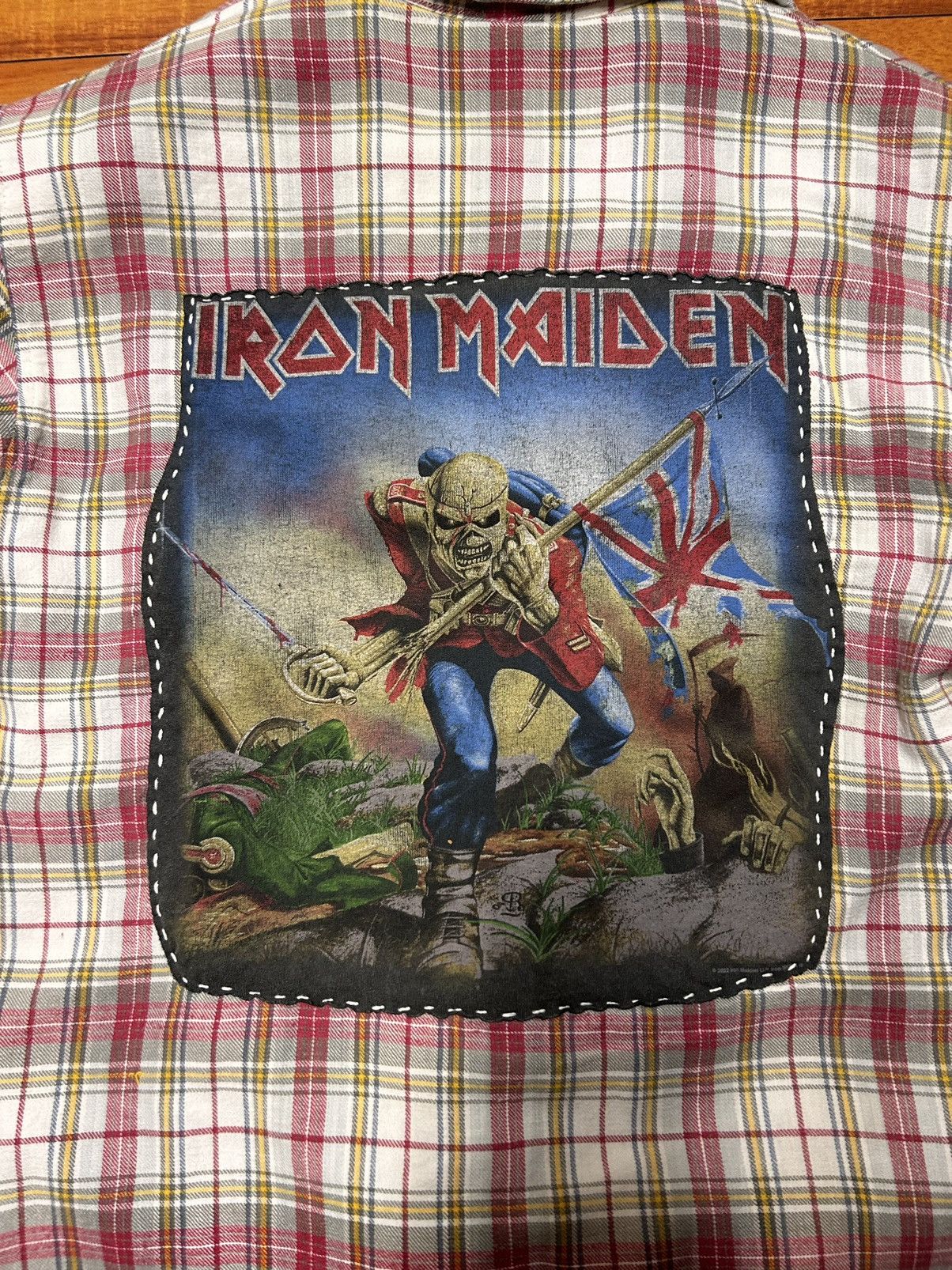 Vintage Reworked Flannel IRON MAIDEN Size US M / EU 48-50 / 2 - 3 Thumbnail