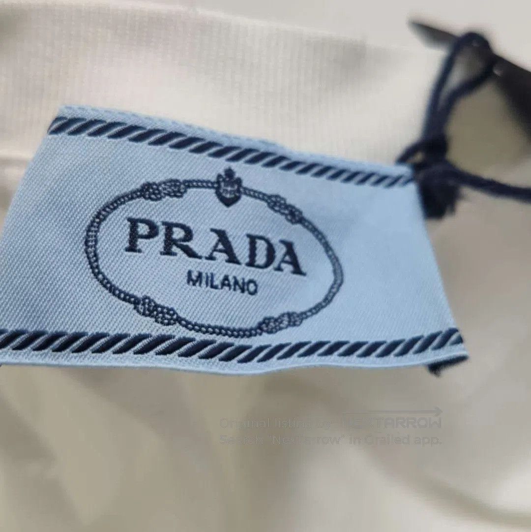 Prada Prada Cotton Logo Round Neck Short Sleeve T. Size M / US 6-8 / IT 42-44 - 5 Thumbnail