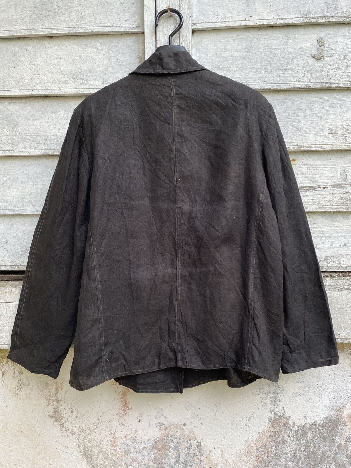 Fendi × Vintage Vintage Fendi 365 By Contir Button Less Linen Jacket Size S / US 4 / IT 40 - 4 Thumbnail