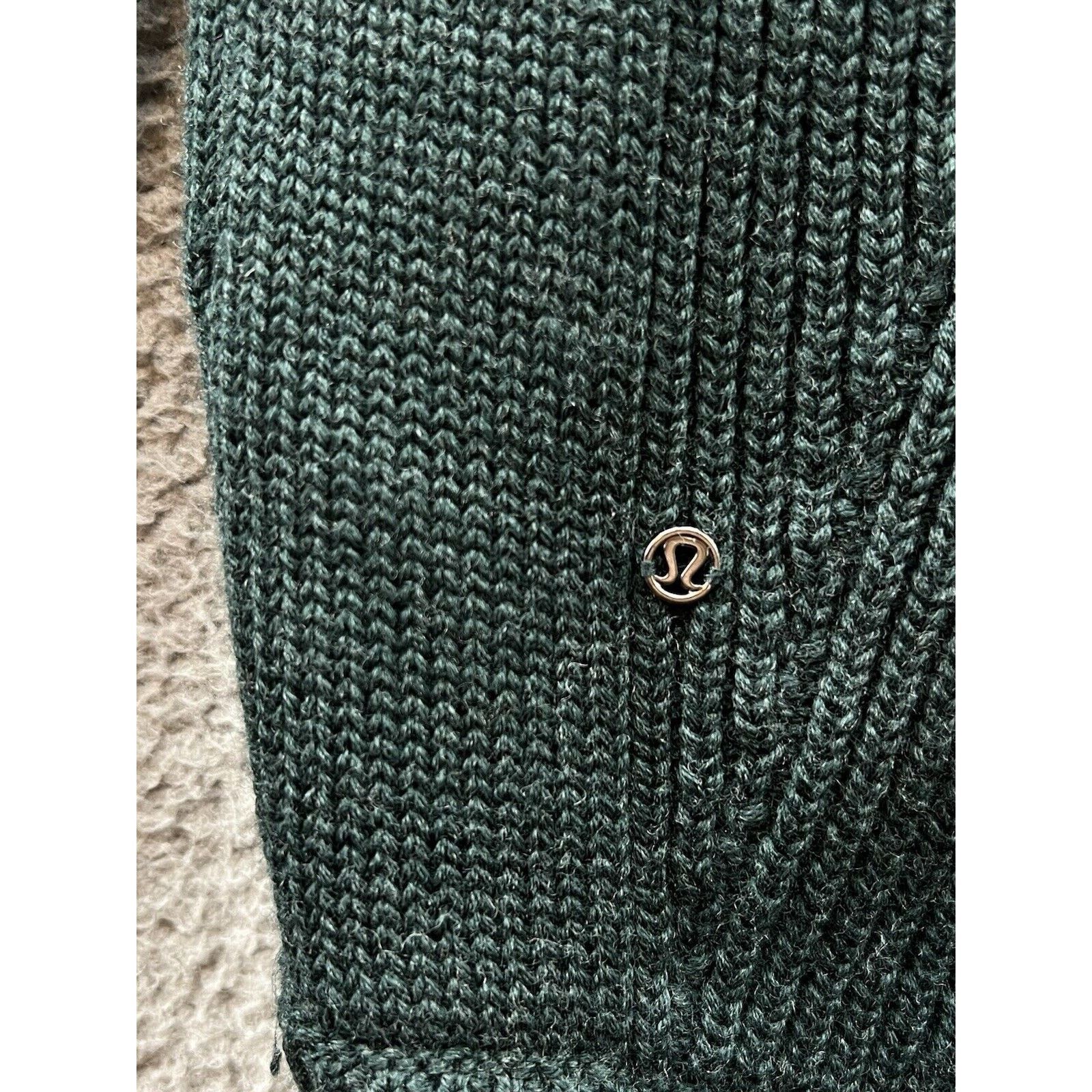 Lululemon Lululemon Green Knit Once A Day Sweat-Er Wool Hoodie Size L / US 10 / IT 46 - 4 Thumbnail