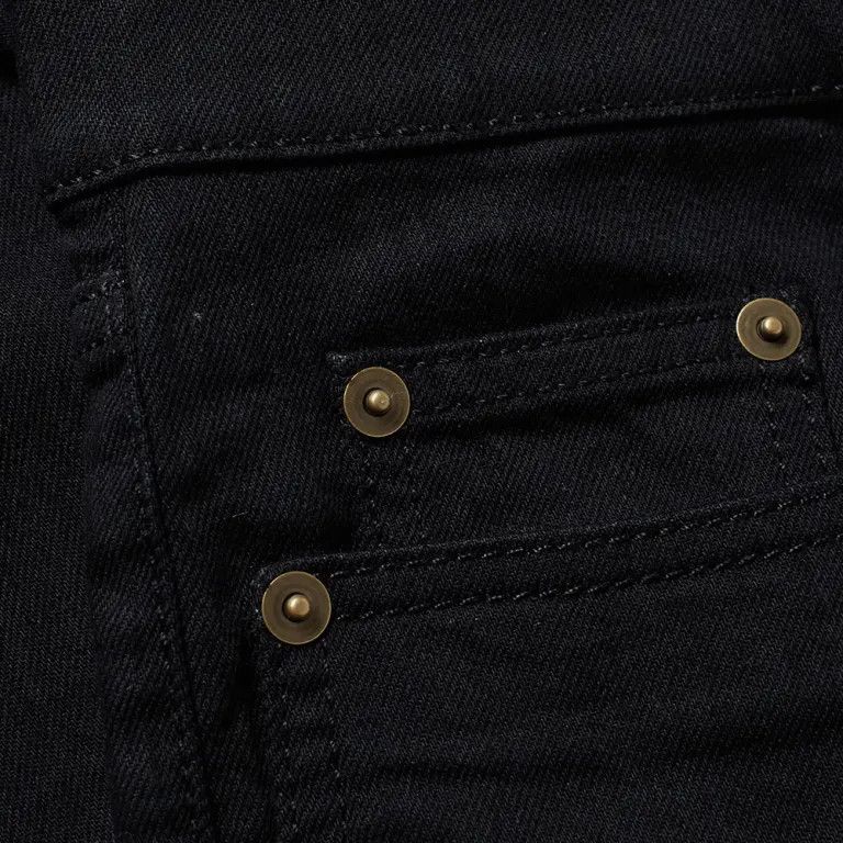 Saint Laurent Paris o1s1wg111124 Original Low Waisted Ripped Skinny Jean Black Size US 26 / EU 42 - 4 Thumbnail