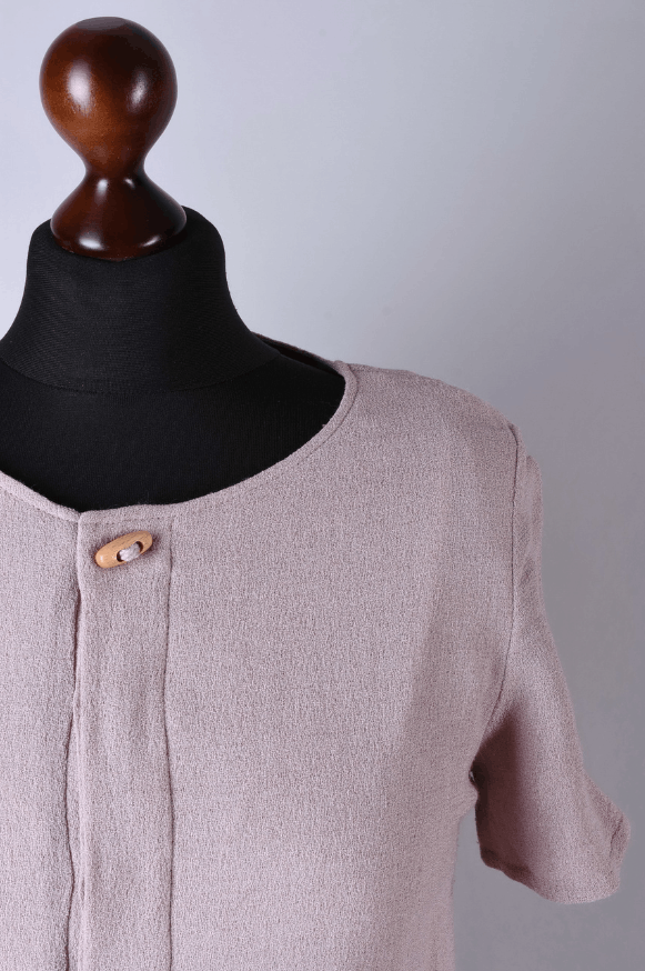 A.P.C. Women's A.P.C. Dusty Pink Linen Blend Shirt Dress Size M Size M / US 6-8 / IT 42-44 - 2 Thumbnail