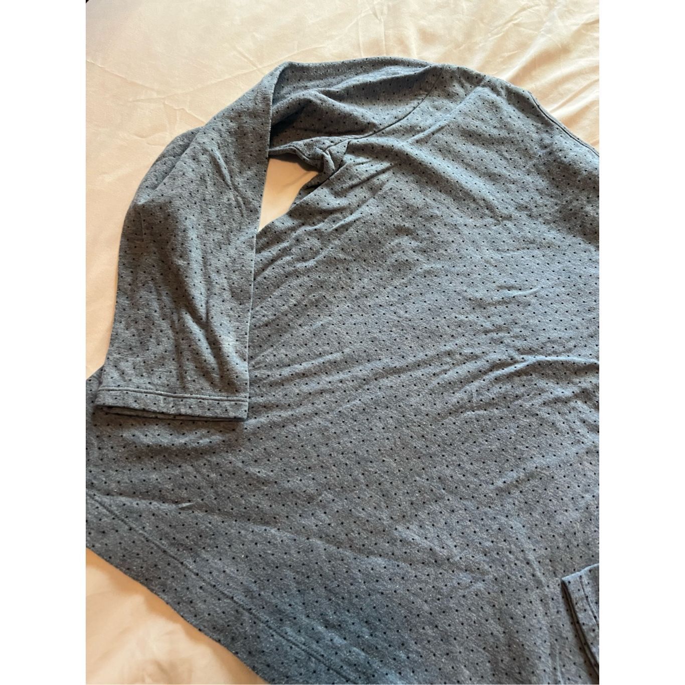 Croft & Barrow Croft & Barrow Blue Polkadot Long Sleeve Top Woman’s Size La Size L / US 10 / IT 46 - 8 Thumbnail