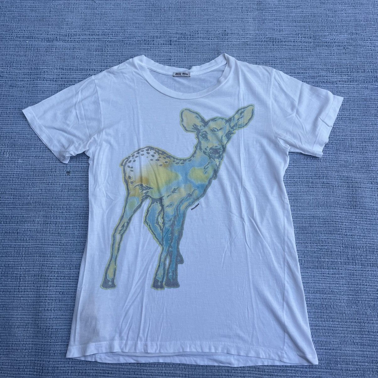Miu Miu Printed tee Size L / US 10 / IT 46 - 2 Thumbnail
