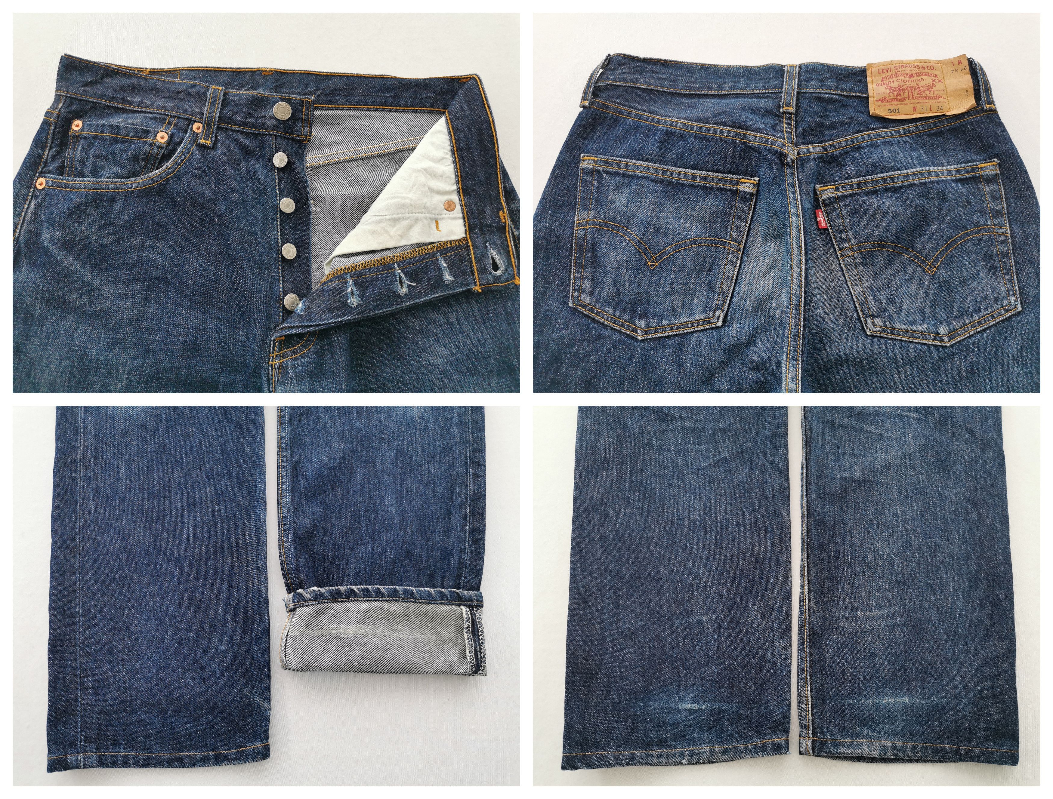 Levi's Vintage 90s Levis Lot 501 Denim Jeans Made In USA Size 30 Size US 30 / EU 46 - 8 Thumbnail