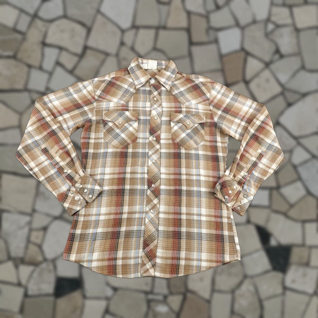 Vintage VINTAGE Kennington Shirt Mens Medium Brown Plaid Western Pearl Snap California Shirt Mens Medium Brown Plaid Western Pearl Snap California Size US M / EU 48-50 / 2 - 1 Thumbnail