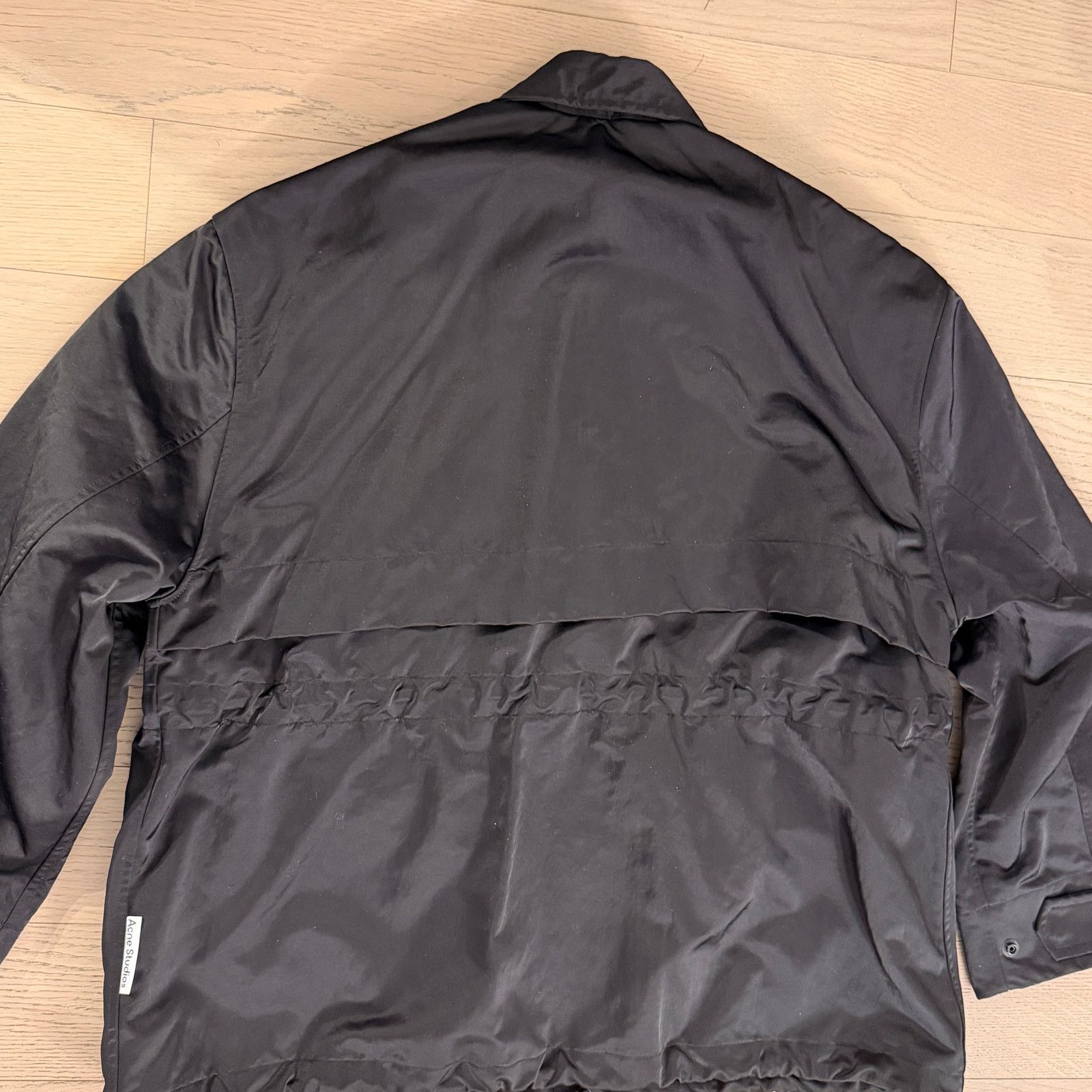 Acne Studios black nylon utility jacket size 46 new with tag