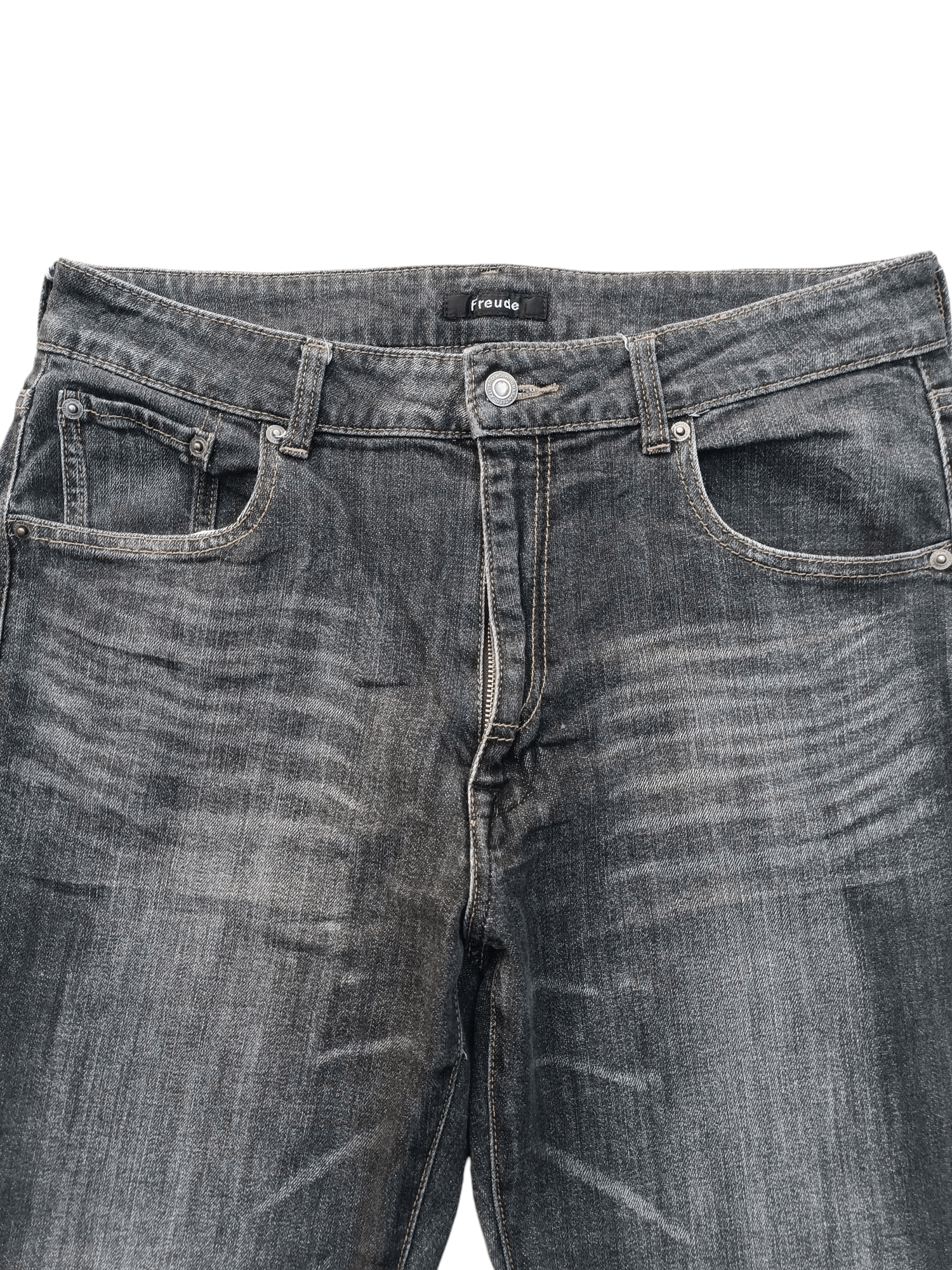 Japanese Brand RARE🔥Japanese Brand Freude Baggy Whiskers Faded Denim E239i Size US 32 / EU 48 - 7 Thumbnail