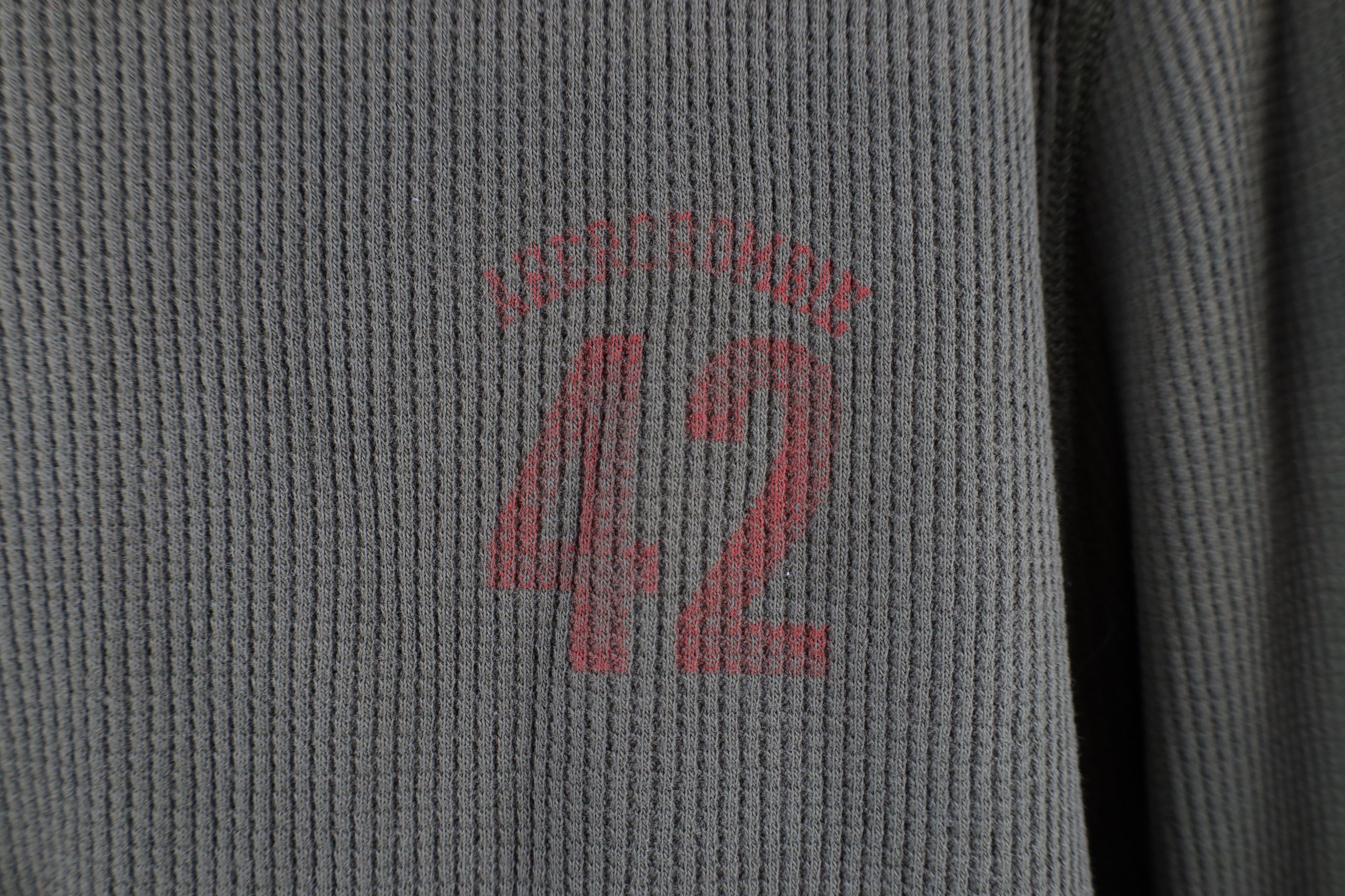 Abercrombie & Fitch × Vintage Vintage Abercrombie & Fitch Waffle Knit Long Sleeve T-Shirt Size US XL / EU 56 / 4 - 4 Thumbnail