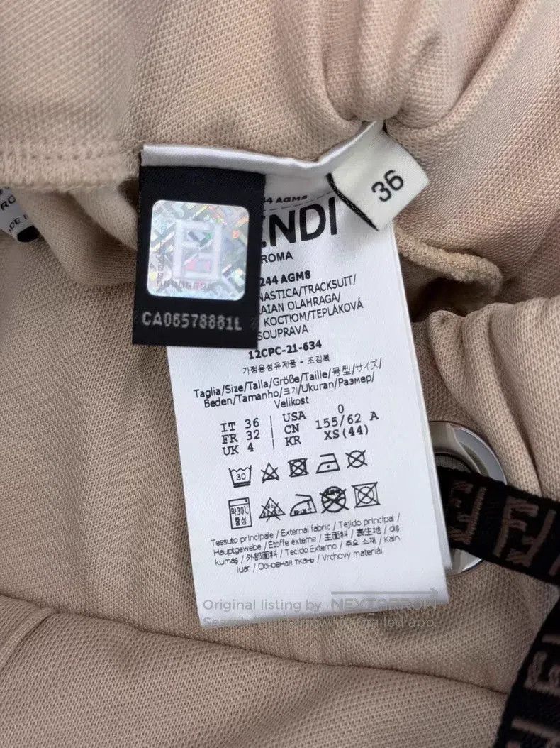 Fendi Fendi Side Monogram Logo Elastic Leggings Size 24" / US 00 / IT 34 - 5 Thumbnail