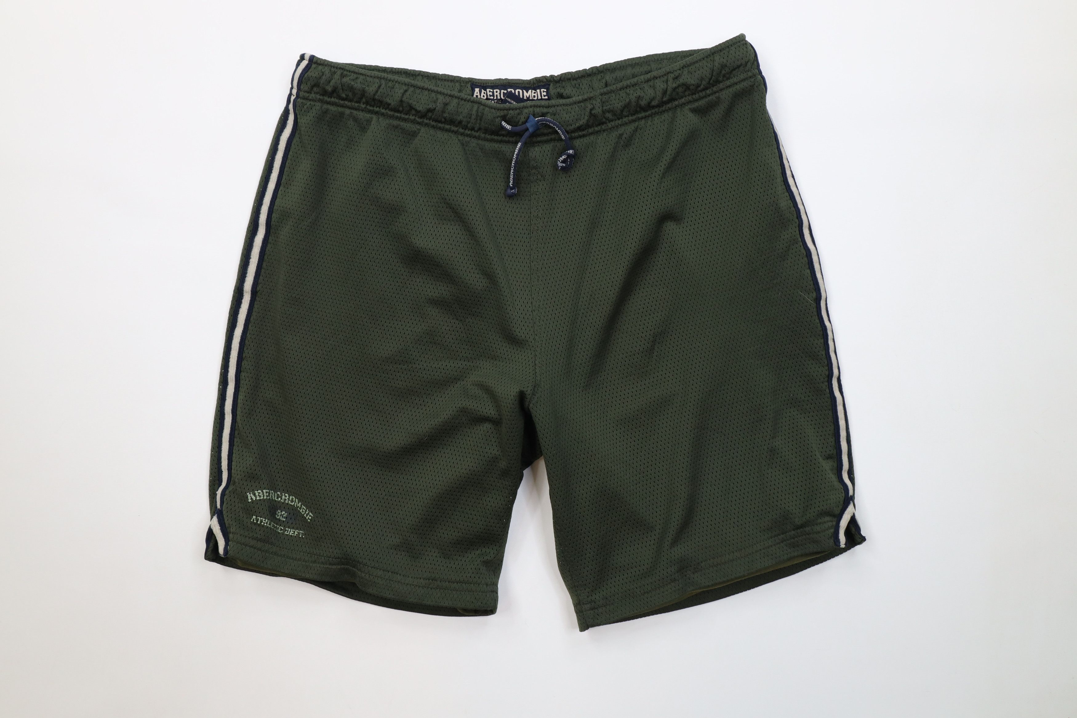 Abercrombie & Fitch Vintage 90s Y2K Abercrombie & Fitch Basketball Shorts Green Size US 34 / EU 50 - 1 Thumbnail