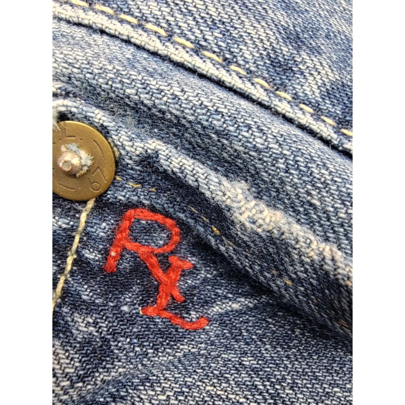 Polo Ralph Lauren Polo Ralph Lauren Jeans Mens 38x30 Hampton Straight Blue Denim, 5-Pocket, Logo Embroidered, Regular Fit, Solid Pattern, Zip Fly, Cotton - Mens Jeans Size US M / EU 48-50 / 2 - 3 Thumbnail