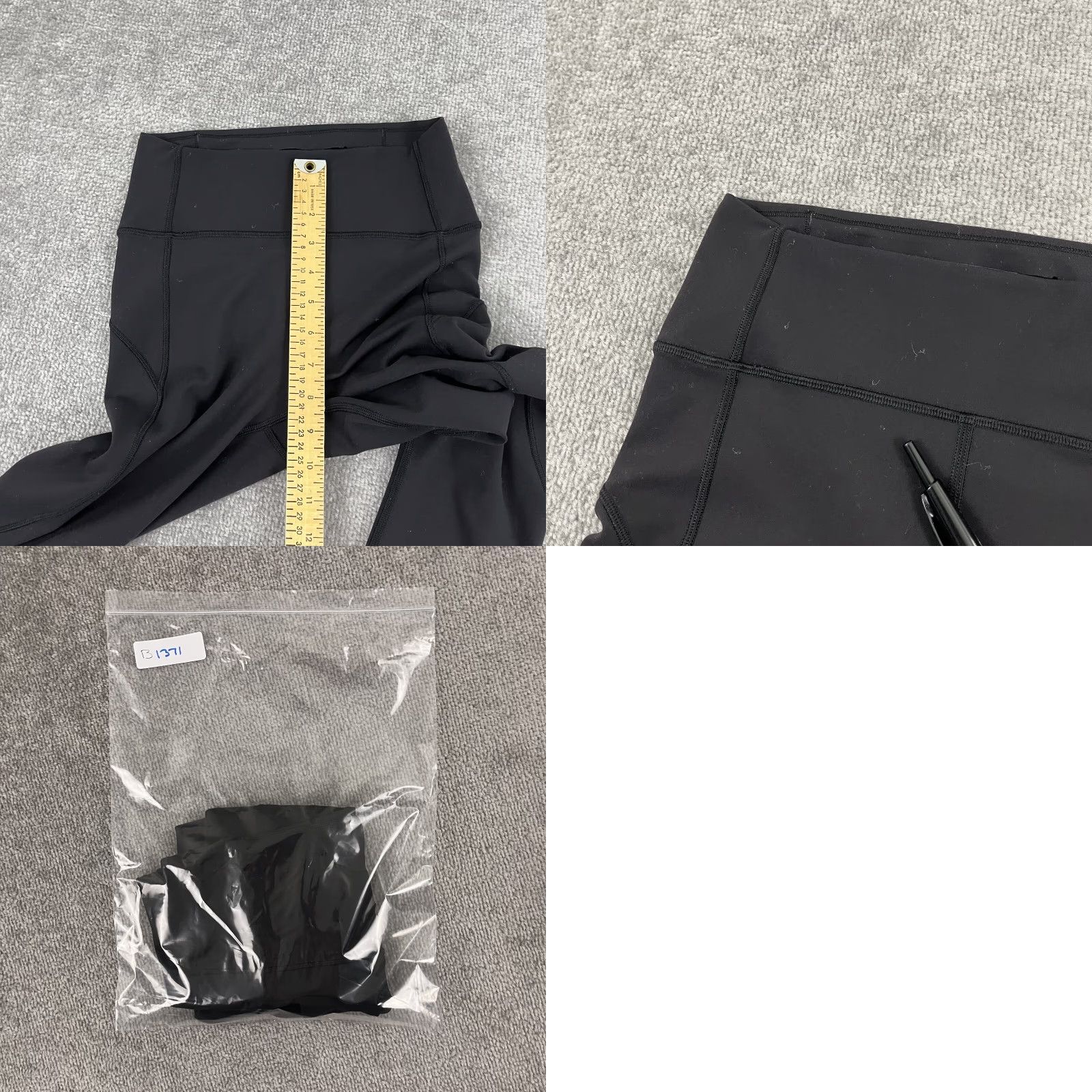 Lululemon Lululemon In Movement Crop Leggings Womens Size 4 19" Black Everlux Athletic Activewear Size 27" / US 4 / IT 40 - 8 Thumbnail
