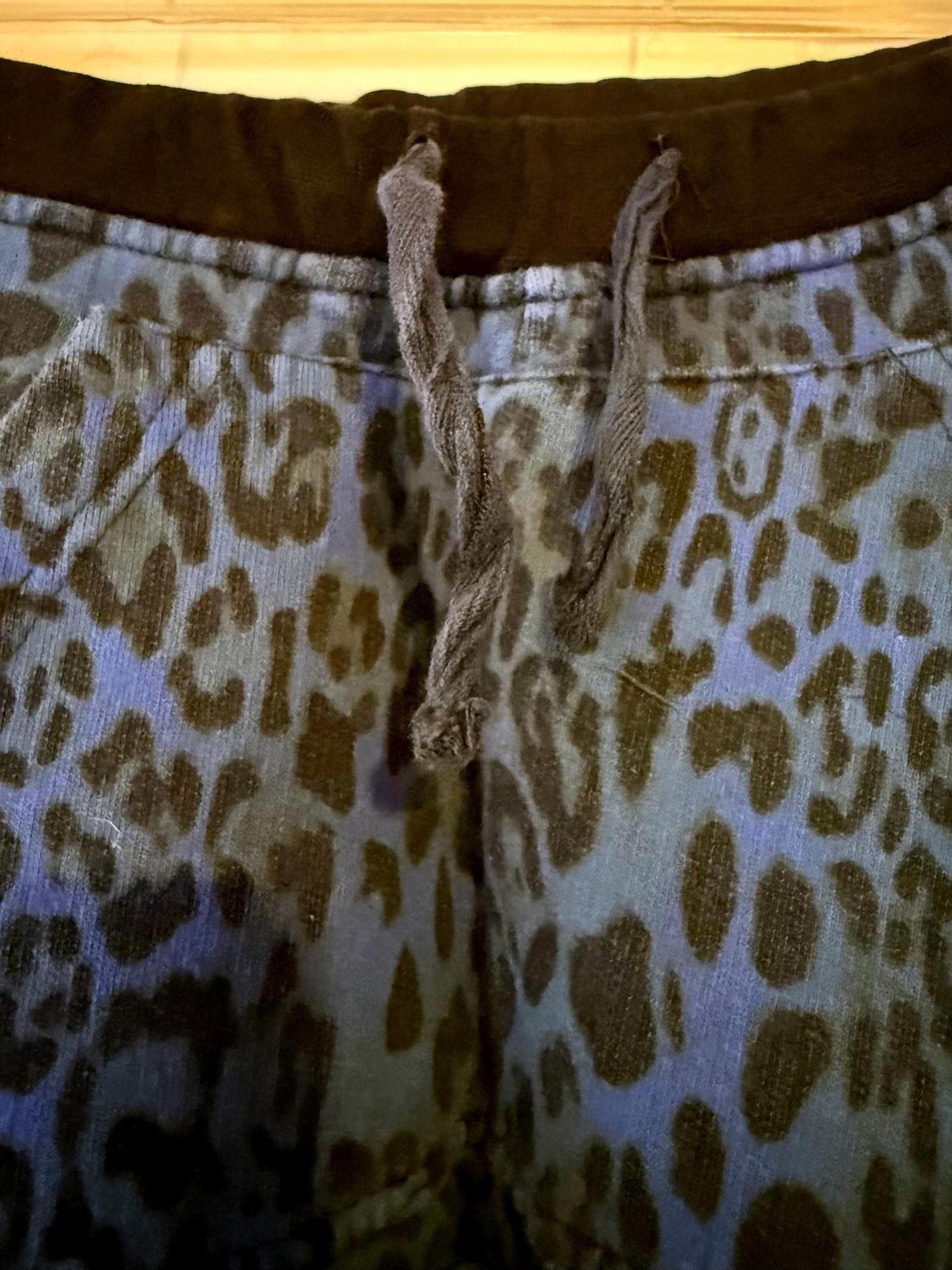 Other NWOT Happiness Sweatpants-Blue Cheetah Size 36" / US 14 / IT 50 - 3 Thumbnail