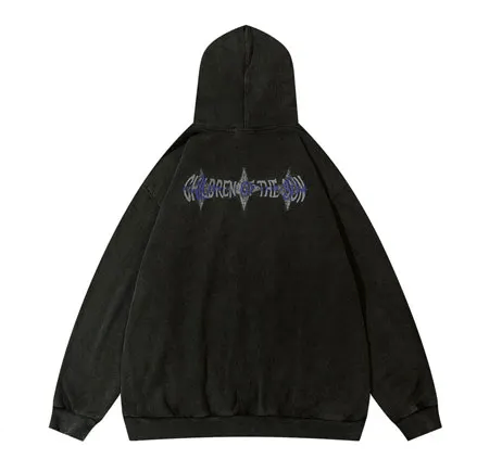Japanese Brand Harajuku Face Ghost Shadow Hooded Sweatshirt Size US L / EU 52-54 / 3 - 2 Thumbnail