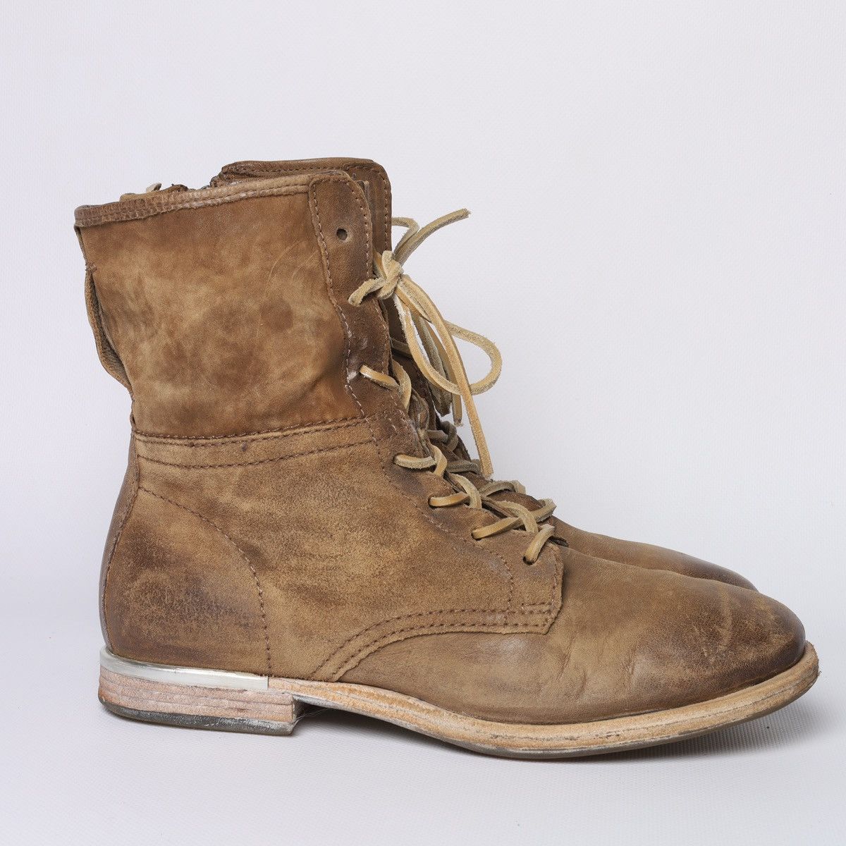 A.S.98 AS 98 Ankle Boots Beige Soft Leather Avantgarde Size US 9 / IT 39 - 6 Thumbnail