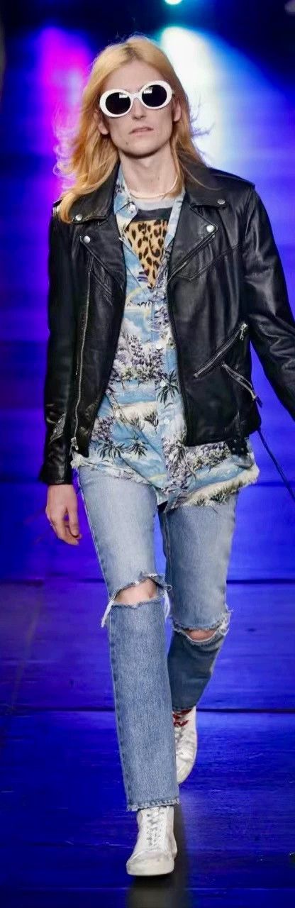 Saint Laurent Paris Saint Laurent Paris 16ss show jeans with holes in them jea Size US 29 - 3 Thumbnail