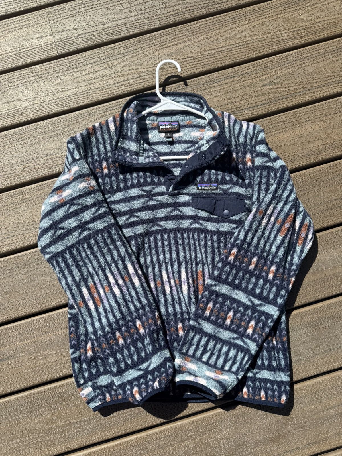 Patagonia Patagonia Synchilla Snap Pullover Sweatshirt Jacket Kuta Kla Size US S / EU 44-46 / 1 - 1 Thumbnail