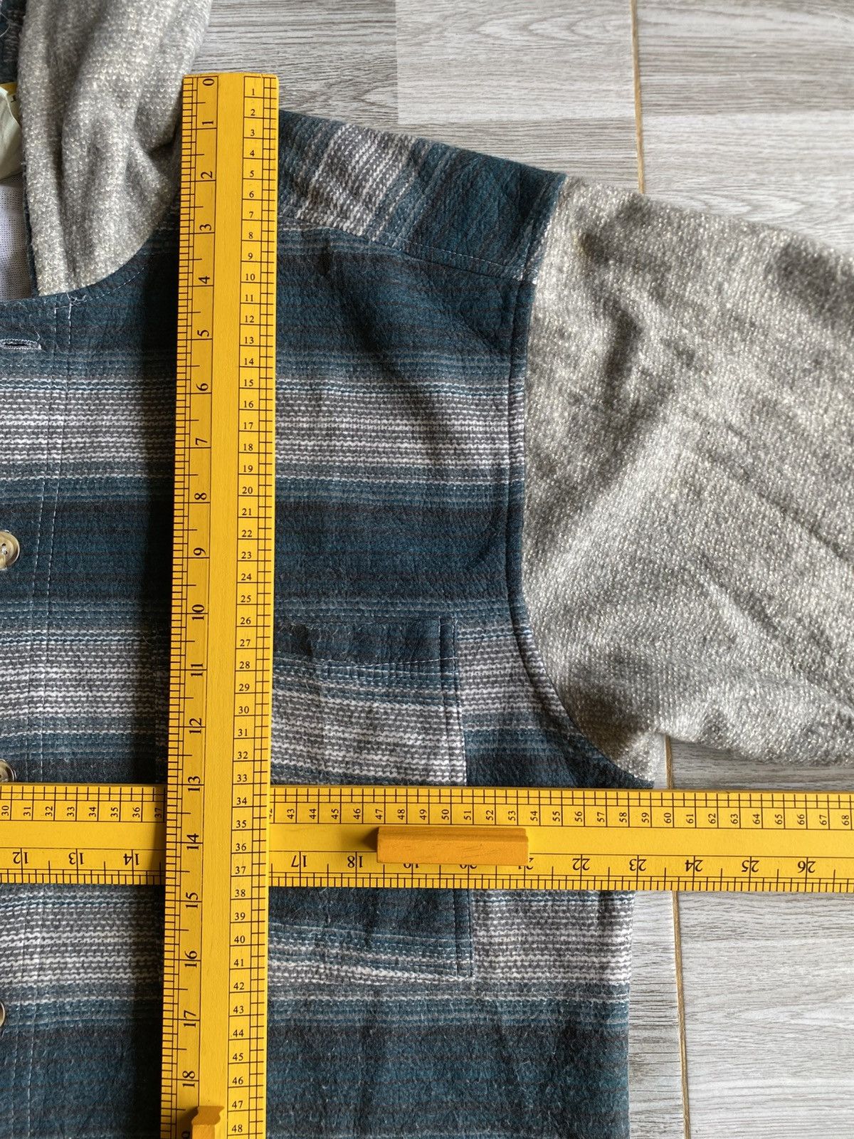 Japanese Brand AL Sports Hooded Flannel Sweat Sleeve Shirt Size US M / EU 48-50 / 2 - 12 Thumbnail