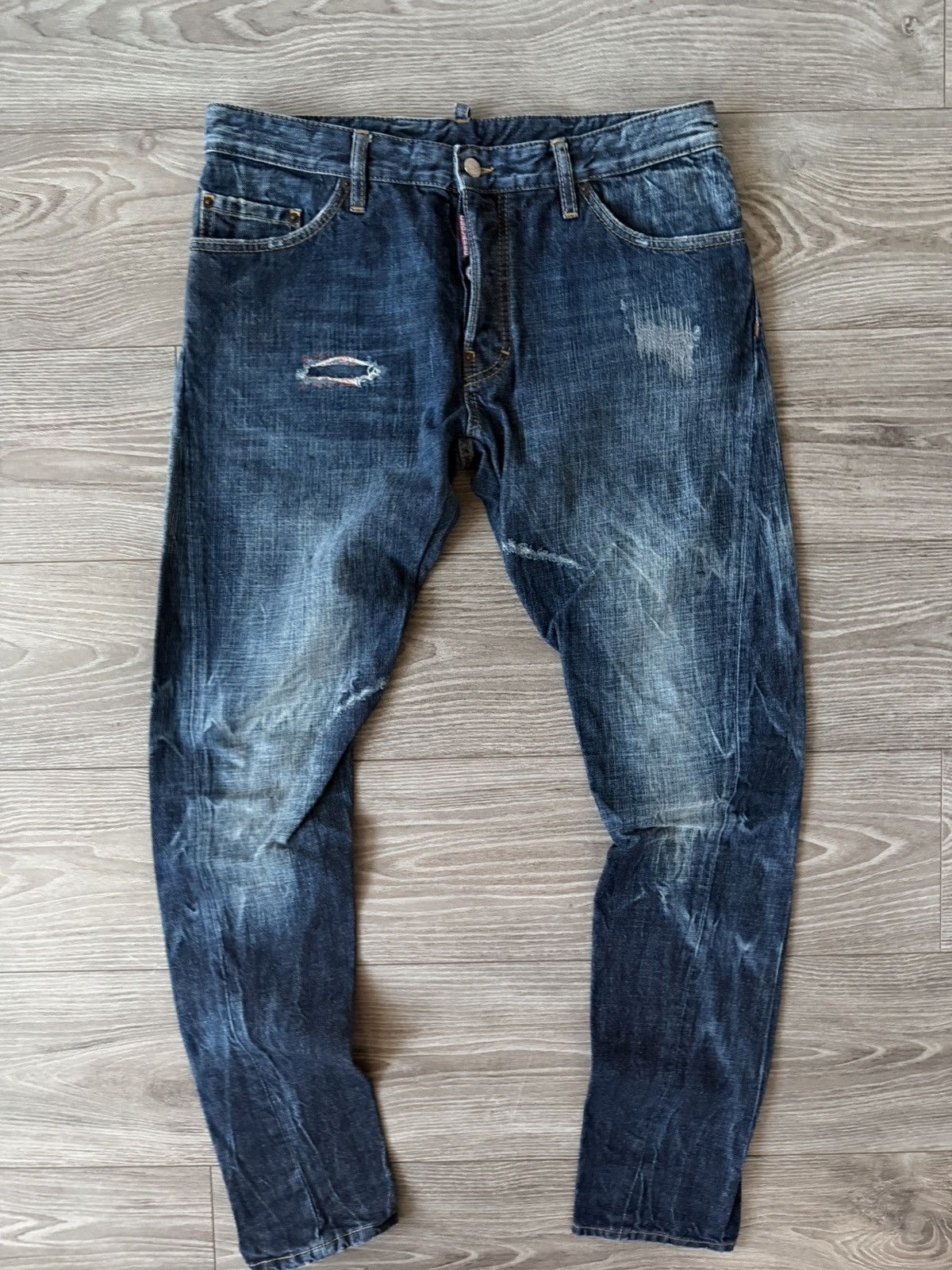 Dsquared2 Dsquared 2 Vintage Distressed Opium Rare Denim Jeans Size US 33 - 3 Thumbnail