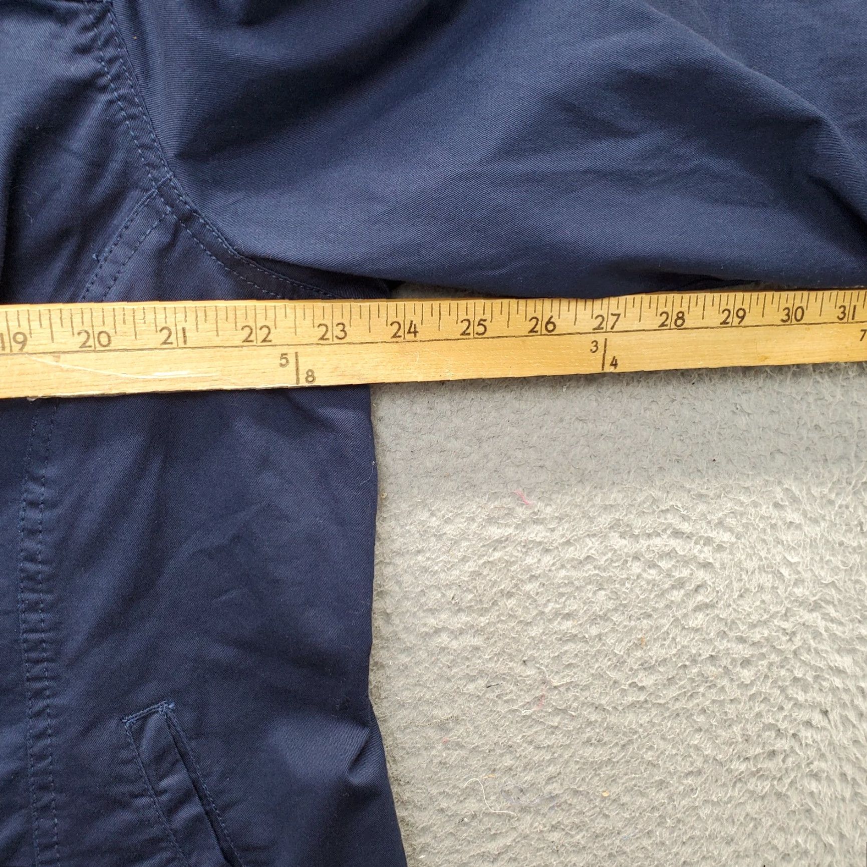 Vintage Dressbarn Shacket Womens 3X Navy Lightweight Button Front Collared Long Sleeve Shirt Jacket Size XXL / US 16-18 / IT 52-54 - 4 Thumbnail
